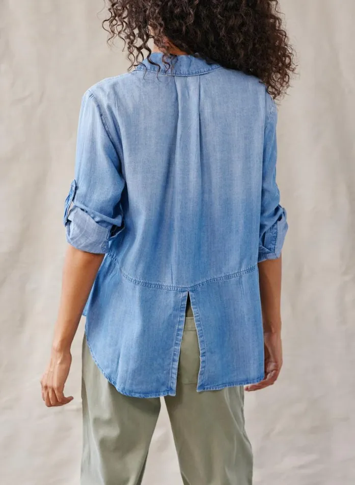 Split Back Button Down 8211 Medium Ombre Wash Women Bella Dahl Button Down Split Back Button Down 8211 Medium Ombre Wash Women Bella Dahl Button Down