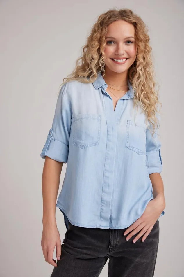 Split Back Button Down 8211 Sunbleach Wash Women Bella Dahl Long Sleeve Split Back Button Down 8211 Sunbleach Wash Women Bella Dahl Long Sleeve