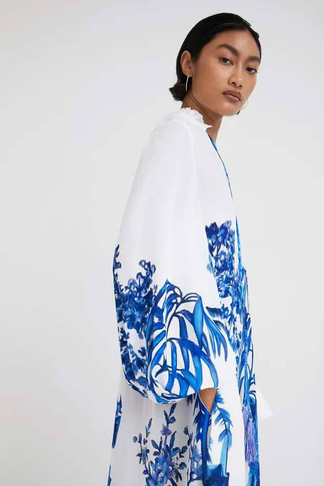 Stella Jean Long Kaftan Women Desigual Dresses
