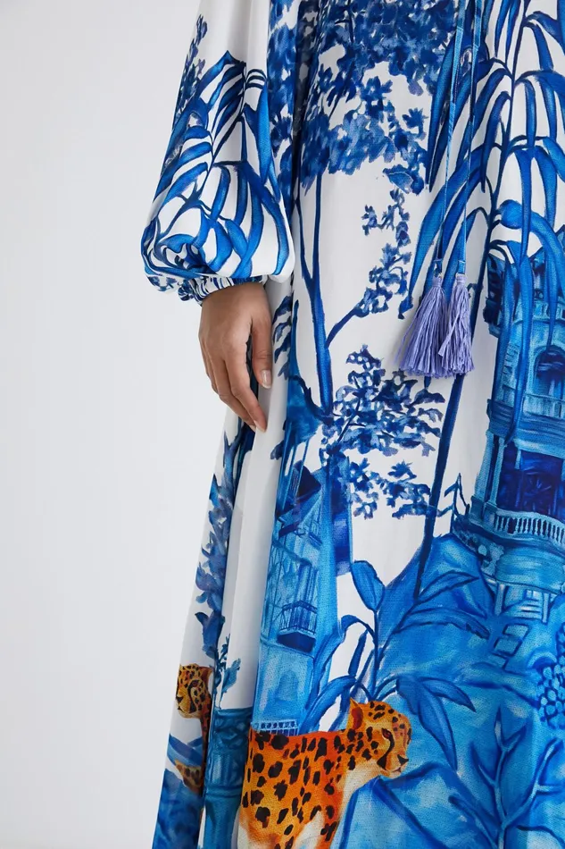 Stella Jean Long Kaftan Women Desigual Dresses
