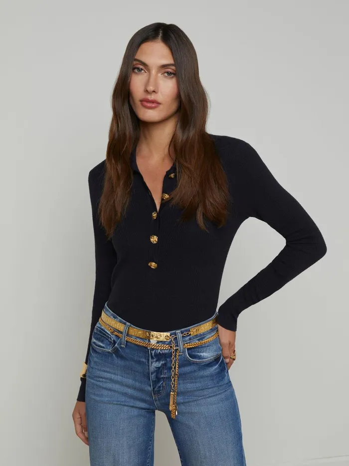 Sterling Sweater Midnightgold Rose Women L039Agence Knitwear