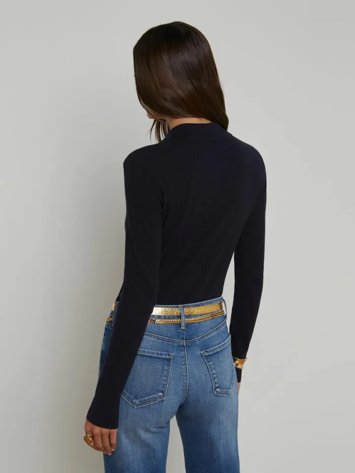 Sterling Sweater Midnightgold Rose Women L039Agence Knitwear Sterling Sweater Midnightgold Rose Women L039Agence Knitwear