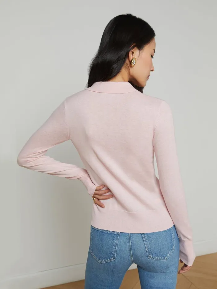 Sterling Sweater Pale Pinkgold Women L039Agence Knitwear Sterling Sweater Pale Pinkgold Women L039Agence Knitwear