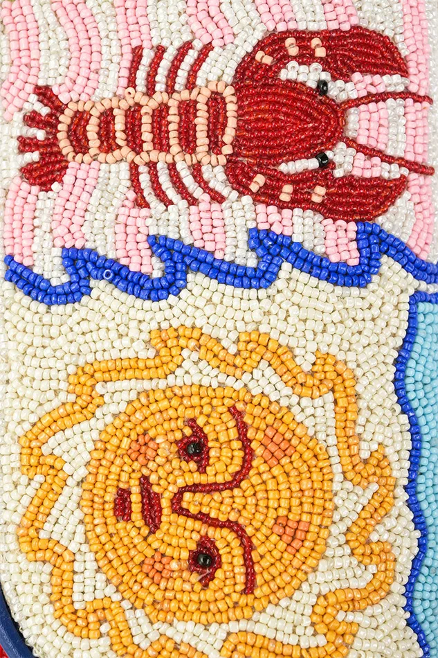 Sun and Sea Beaded Shoulder Bag Sun and Sea Beaded Shoulder Bag