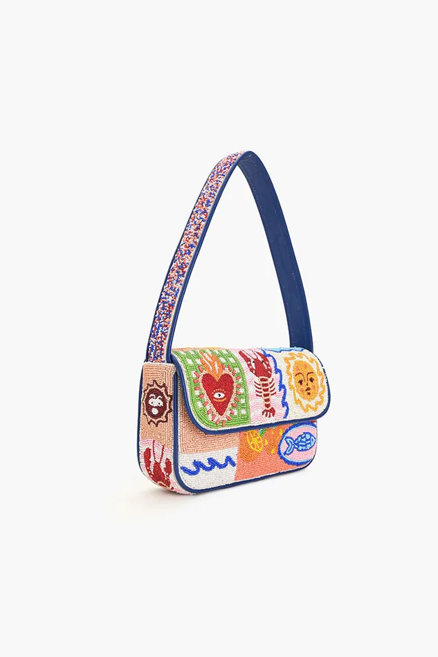 Sun and Sea Beaded Shoulder Bag Sun and Sea Beaded Shoulder Bag