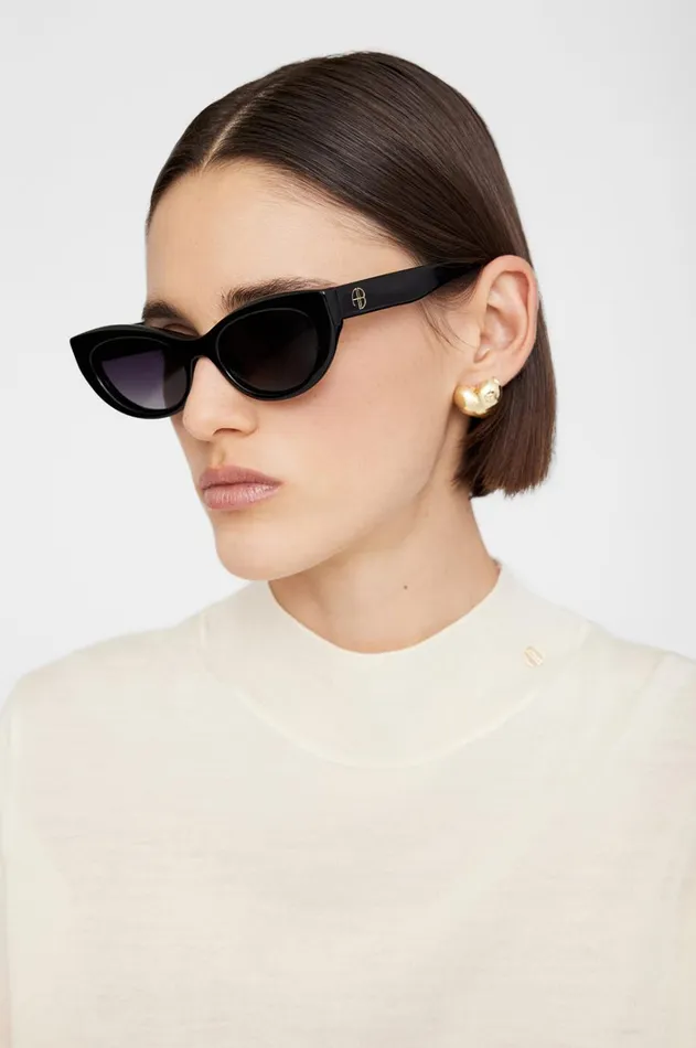 Sunglasses Women ANINE BING Cannes Sunglasses 8211 Black