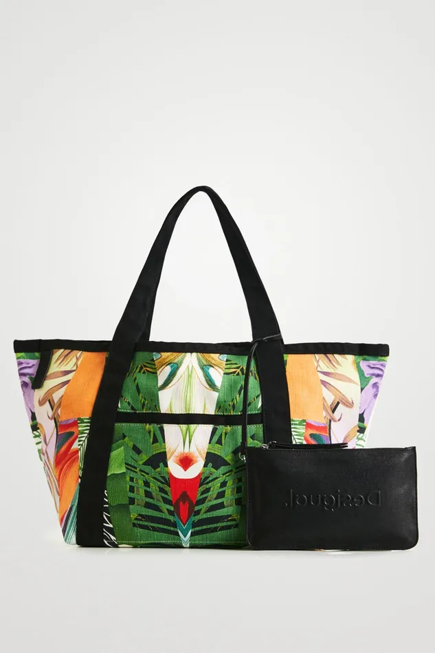 Sustainable Cotton Shopper Women Desigual Shopper and Tote Bags
