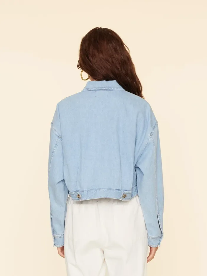 Sweaters and Jackets Women XRENA Light Blue Anton Denim Jacket Sweaters and Jackets Women XRENA Light Blue Anton Denim Jacket