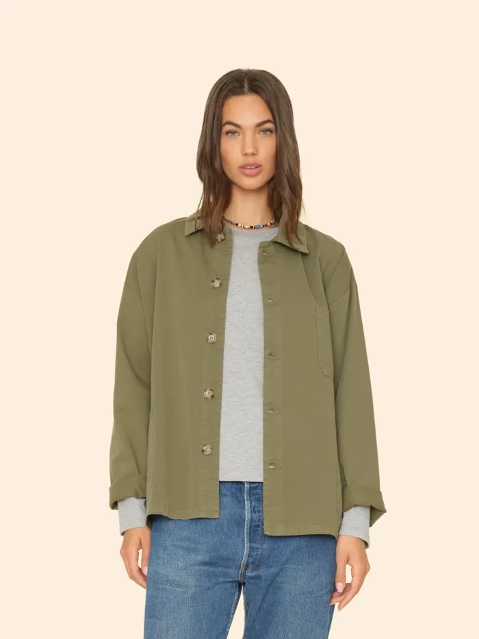 Sweaters and Jackets XRENA Women Hazy Sage Perry Twill Jacket