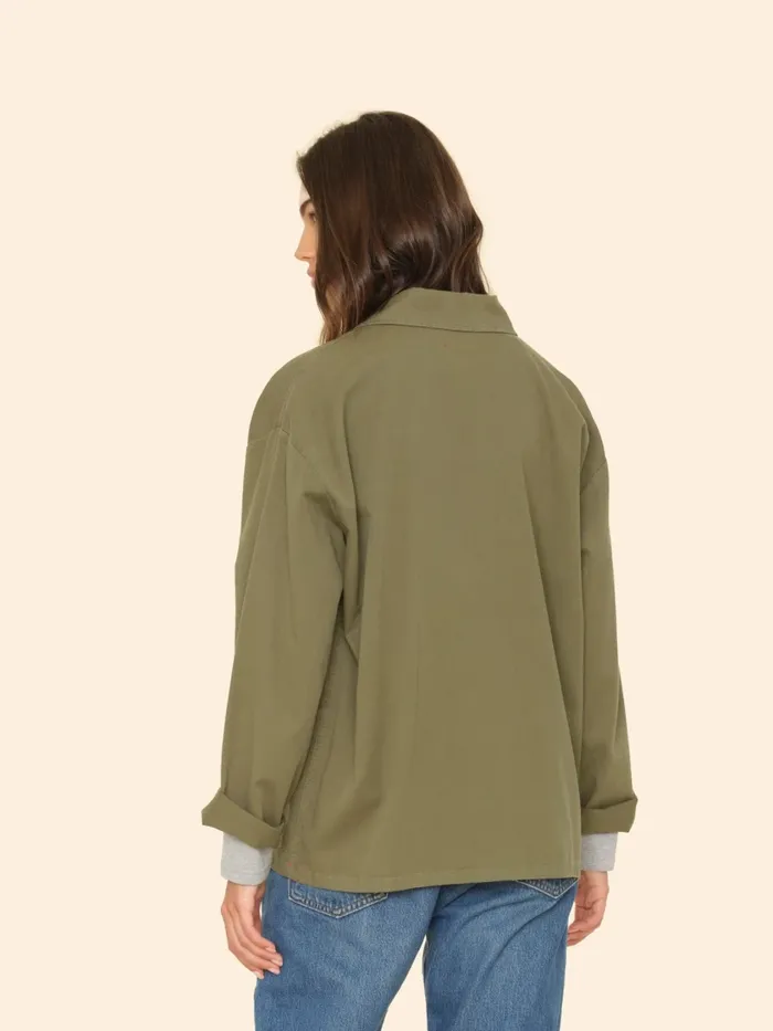 Sweaters and Jackets XRENA Women Hazy Sage Perry Twill Jacket Sweaters and Jackets XRENA Women Hazy Sage Perry Twill Jacket