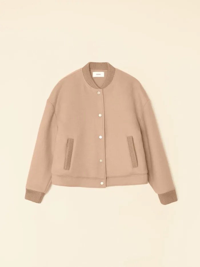 Sweaters and Jackets XRENA Women Warm Camel Braidy Jacket Sweaters and Jackets XRENA Women Warm Camel Braidy Jacket