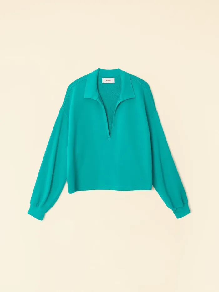 Sweats and Tees Beryl Green Holt Sweatshirt 8211 XRENA Women