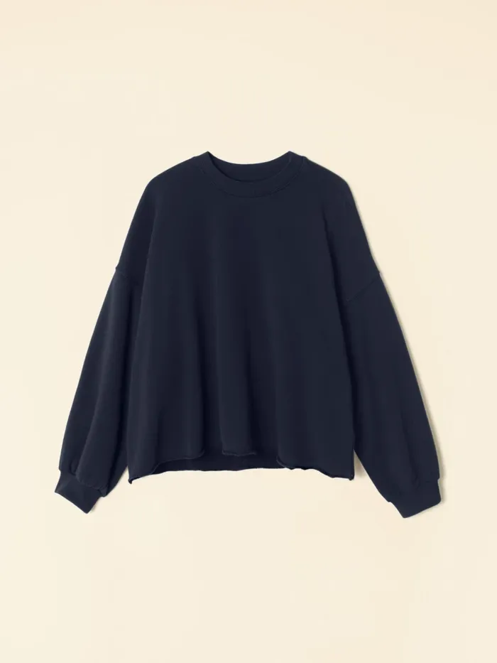 Sweats and Tees Navy Honor Sweatshirt XRENA Women