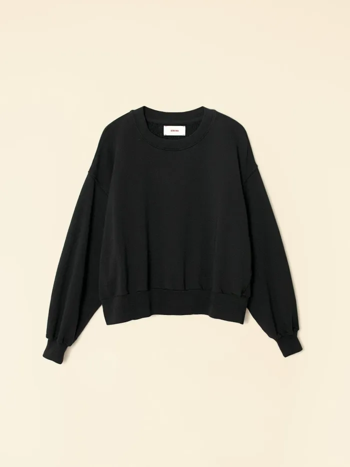 Sweats and Tees Vintage Black Huxley Sweatshirt 8211 XRENA Women Sweats and Tees Vintage Black Huxley Sweatshirt 8211 XRENA Women
