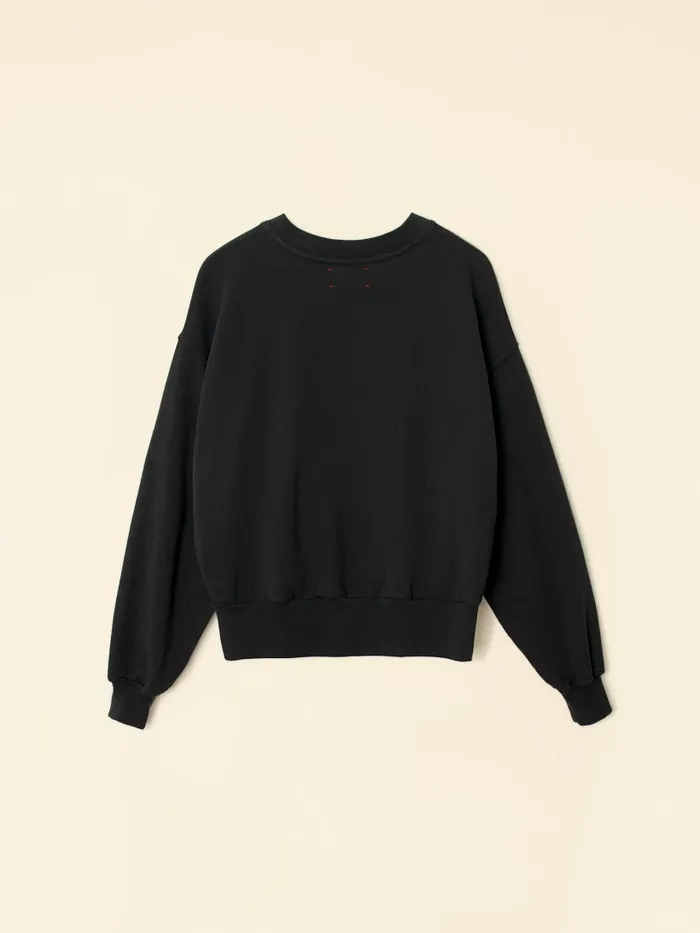 Sweats and Tees Vintage Black Huxley Sweatshirt 8211 XRENA Women Sweats and Tees Vintage Black Huxley Sweatshirt 8211 XRENA Women