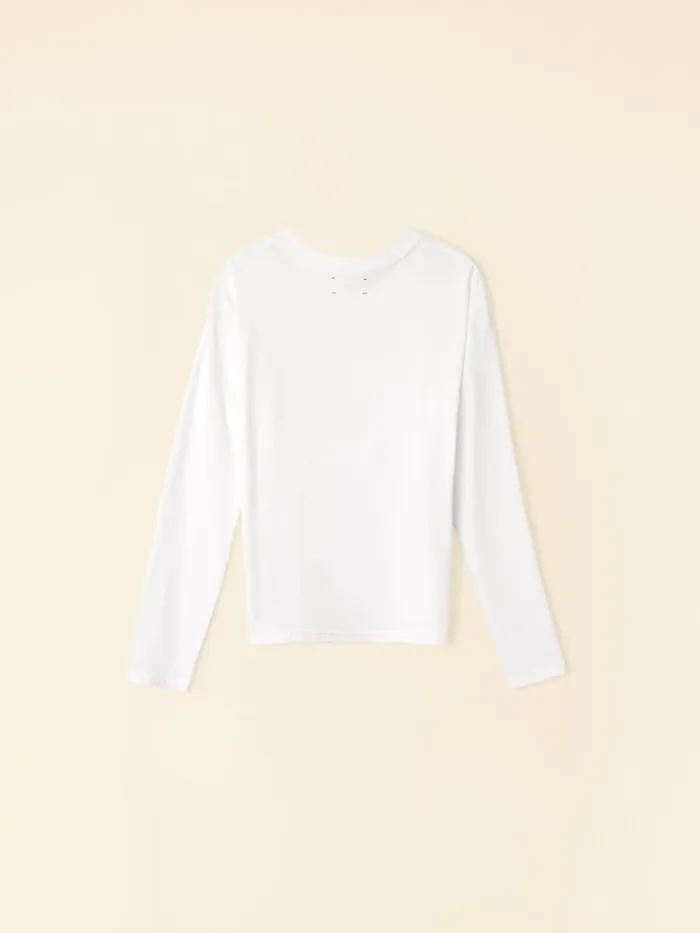 Sweats and Tees White Nico Tee XRENA Women Sweats and Tees White Nico Tee XRENA Women