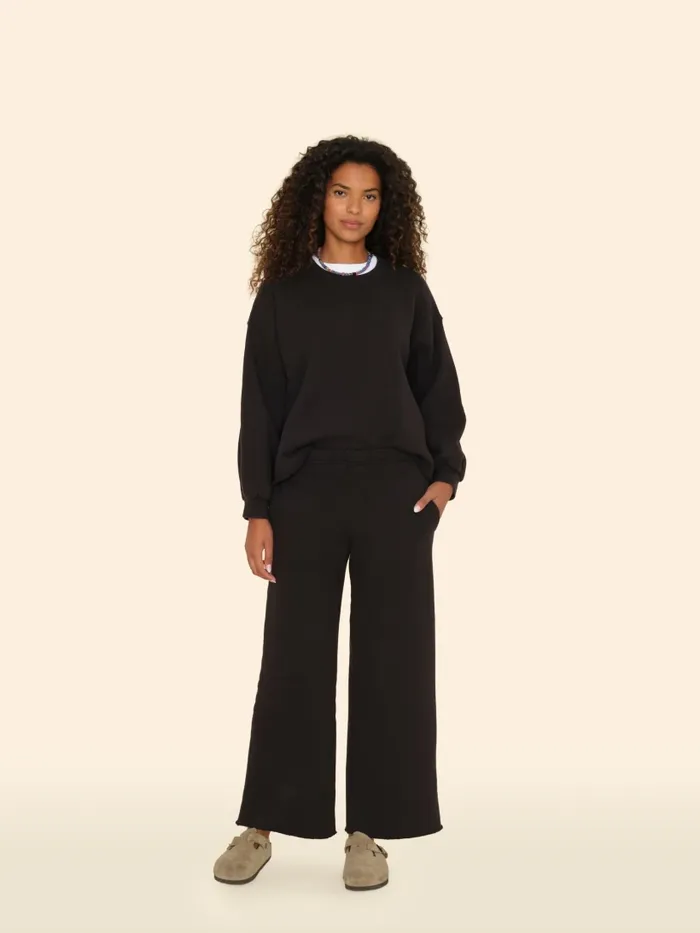 Sweats and Tees Women Black Emmette Sweatpant XRENA Sweats and Tees Women Black Emmette Sweatpant XRENA