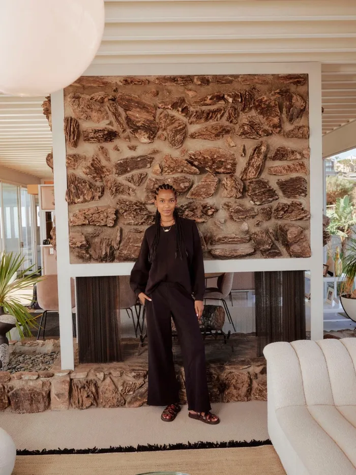 Sweats and Tees Women Black Emmette Sweatpant XRENA Sweats and Tees Women Black Emmette Sweatpant XRENA