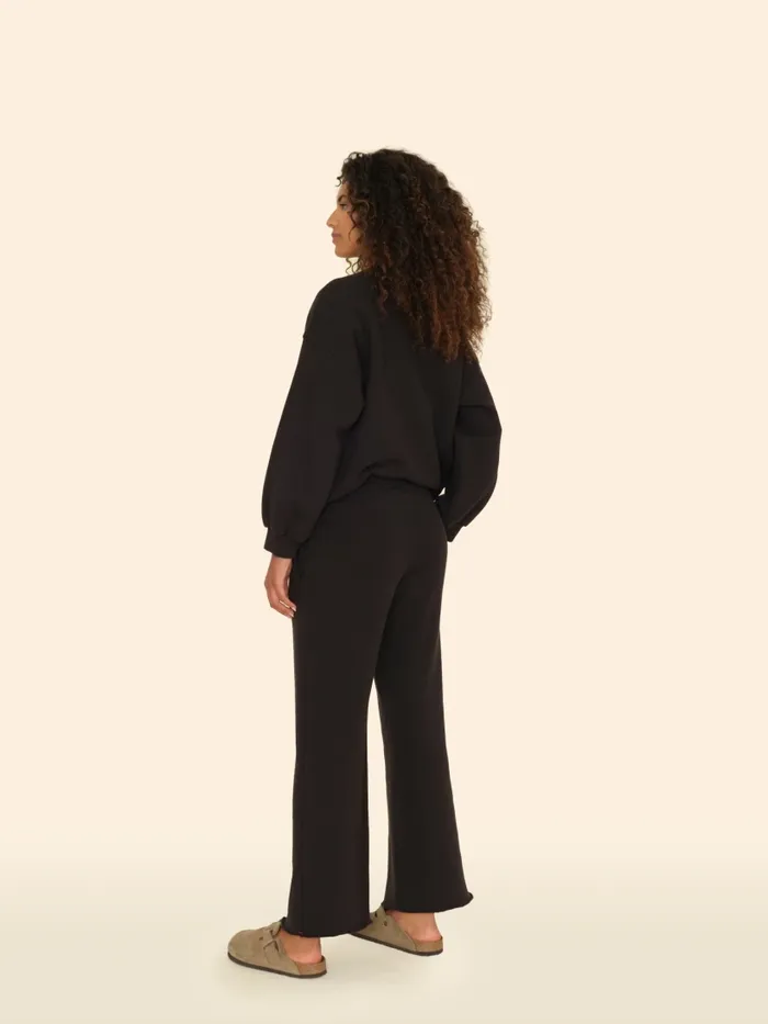 Sweats and Tees Women Black Emmette Sweatpant XRENA Sweats and Tees Women Black Emmette Sweatpant XRENA