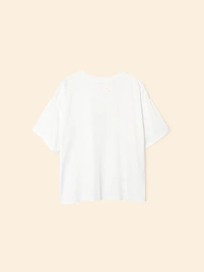 Sweats and Tees XRENA Women White Palmer Tee Sweats and Tees XRENA Women White Palmer Tee