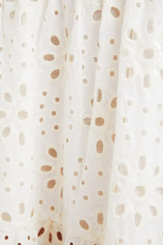Swiss Embroidery Maxi Dress Women Desigual Dresses