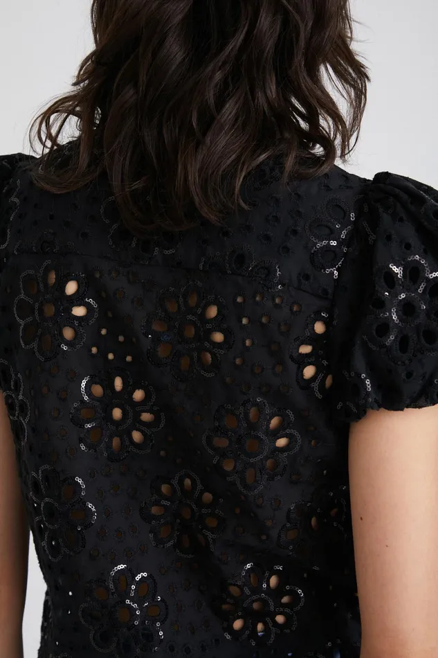 Swiss Embroidery Shirt Women Desigual Tops and Shirts