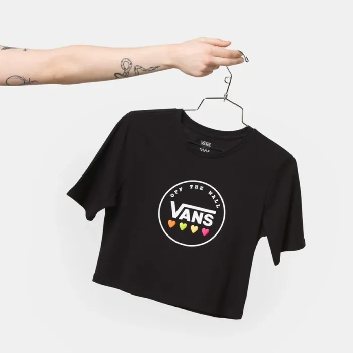 TShirts and Tanks Glow Stax Sport Crew Tee Black Vans Women