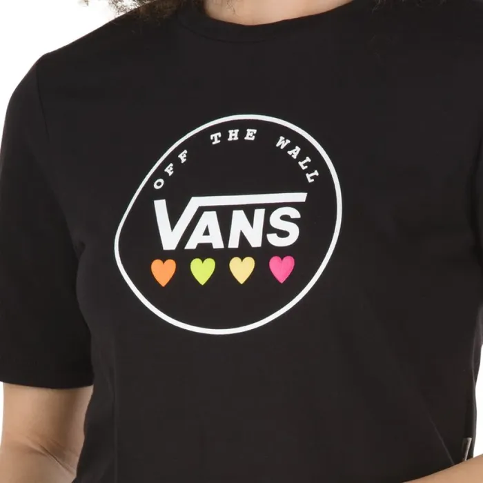 TShirts and Tanks Glow Stax Sport Crew Tee Black Vans Women TShirts and Tanks Glow Stax Sport Crew Tee Black Vans Women