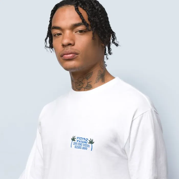 TShirts and Tanks Rise N Shine Long Sleeve TShirt White 8211 Vans Men TShirts and Tanks Rise N Shine Long Sleeve TShirt White 8211 Vans Men