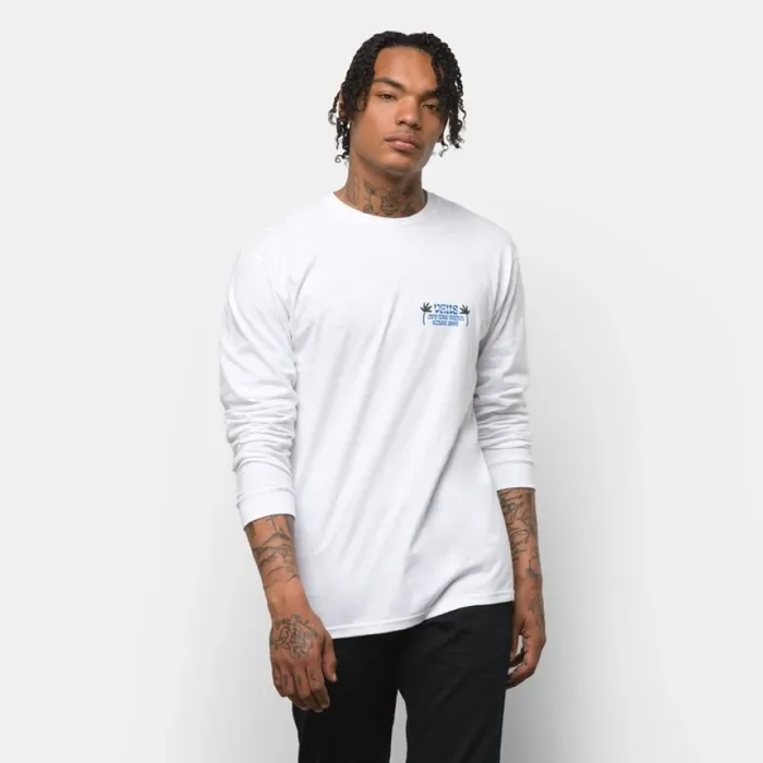 TShirts and Tanks Rise N Shine Long Sleeve TShirt White 8211 Vans Men TShirts and Tanks Rise N Shine Long Sleeve TShirt White 8211 Vans Men
