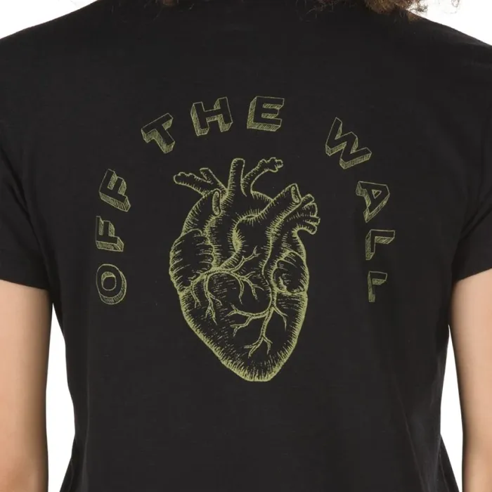 TShirts and Tanks Vans Women Heart Lizzie Baby Tee Black TShirts and Tanks Vans Women Heart Lizzie Baby Tee Black