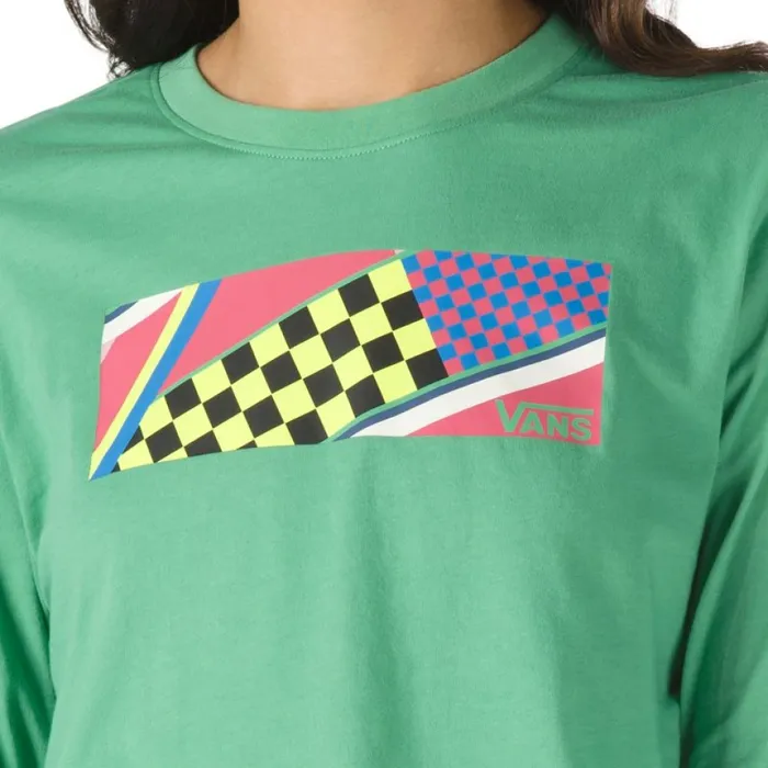 TShirts and Tanks Vans Women Ramp Tested Cropped Long Sleeve Tee Green Spruce TShirts and Tanks Vans Women Ramp Tested Cropped Long Sleeve Tee Green Spruce