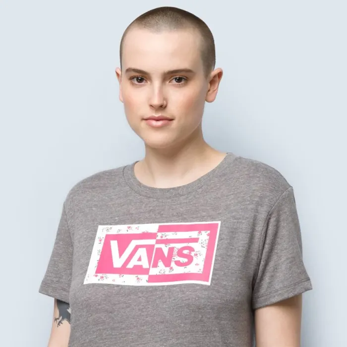 TShirts and Tanks Vans Women Split Ticket Boyfriend Tee Grey Heather