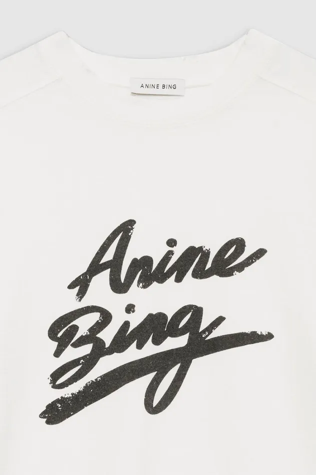 TShirts Sweatshirts Women ANINE BING Jaylin Tee Signature 8211 Ivory