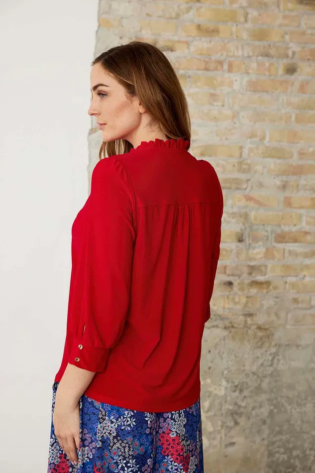 TANIA BLOUSE 16132 201 Red 201 Women IN FRONT BLOUSES SHIRTS