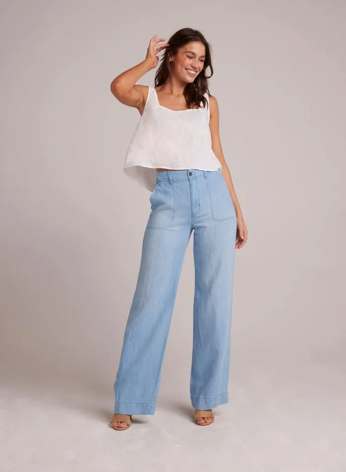 Taylor Utility Wide Leg Jean 8211 Coastal Wash Women Bella Dahl Pants