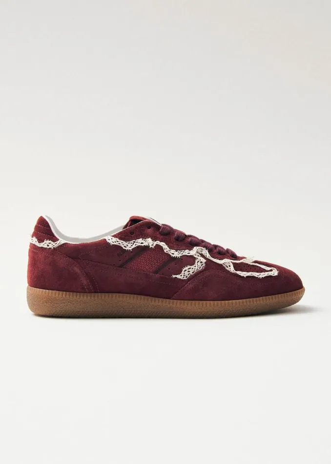 Tb490 Crochet Burgundy Leather Sneakers Women ALOHAS Sneakers