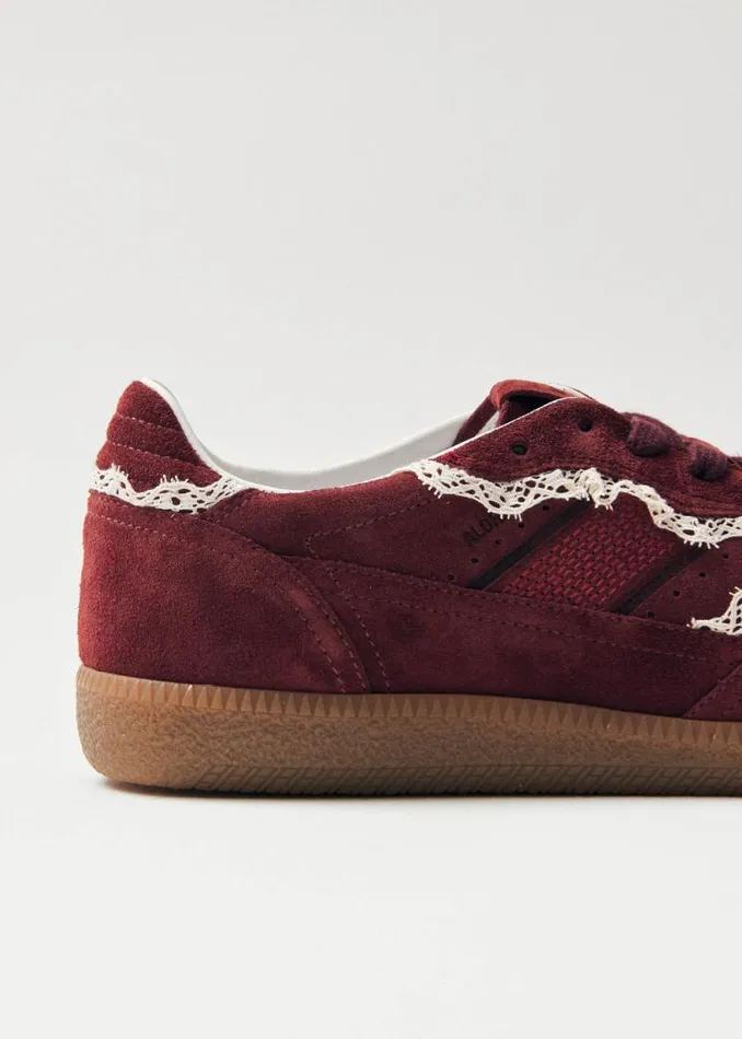 Tb490 Crochet Burgundy Leather Sneakers Women ALOHAS Sneakers