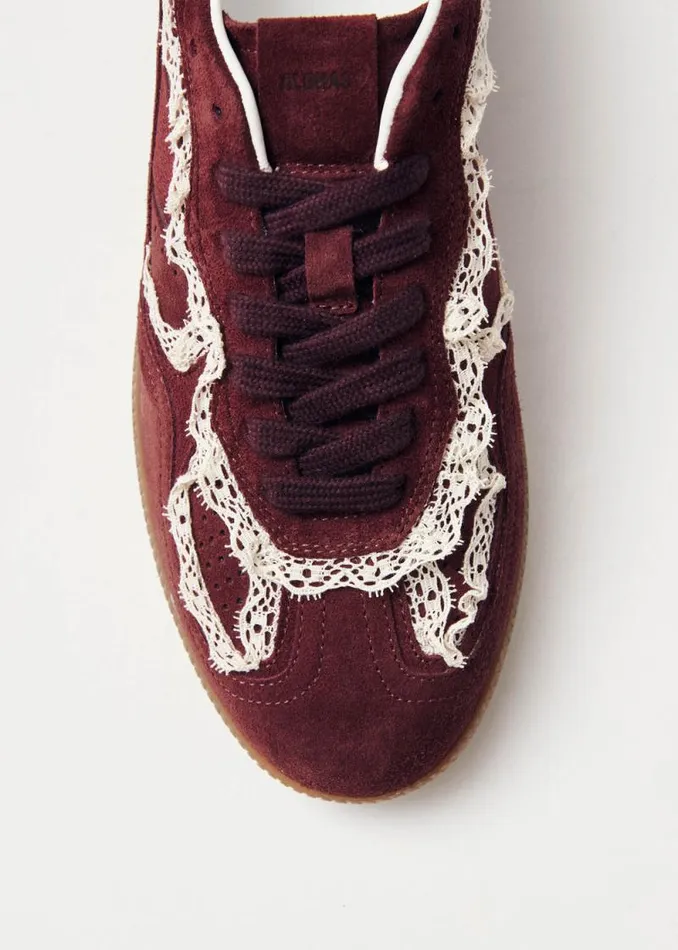 Tb490 Crochet Burgundy Leather Sneakers Women ALOHAS Sneakers