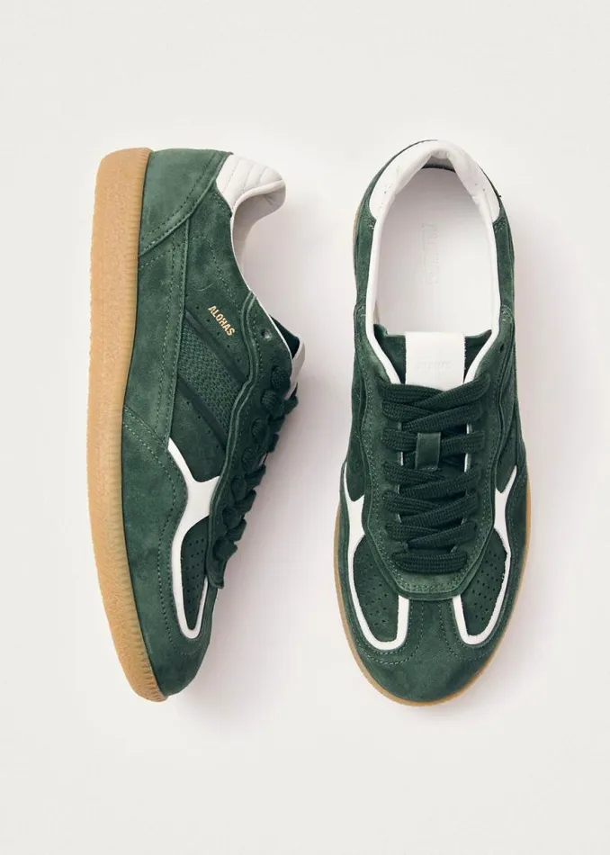 Tb490 Rife Forest Green Leather Sneakers WomenMen ALOHAS Sneakers