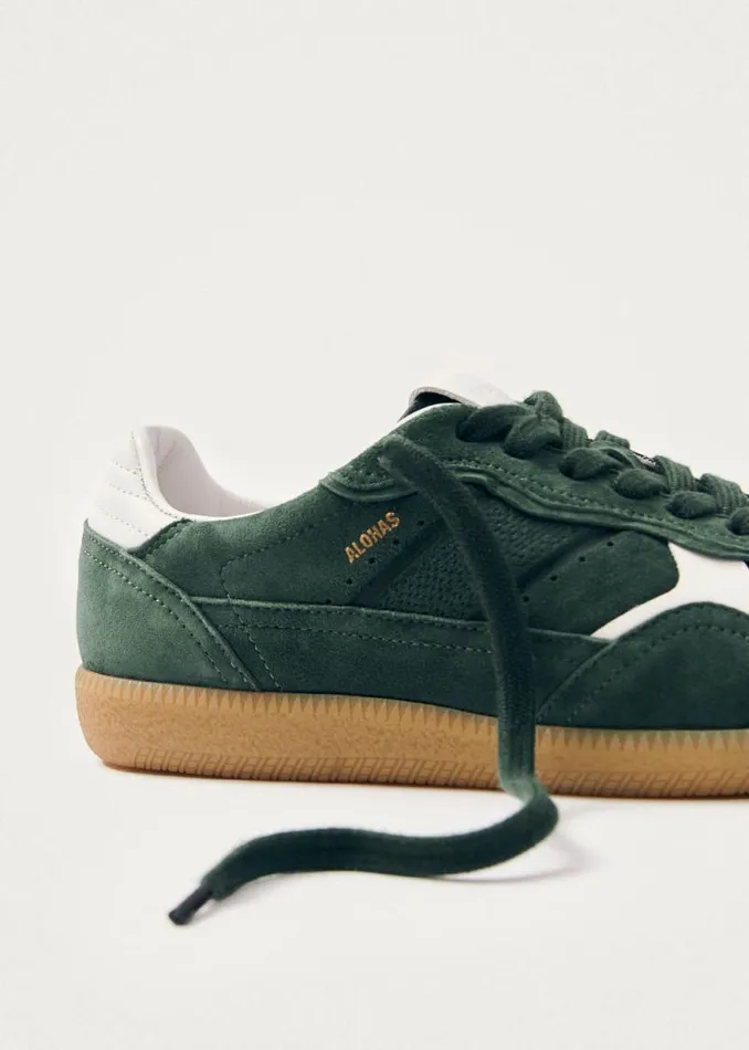 Tb490 Rife Forest Green Leather Sneakers WomenMen ALOHAS Sneakers