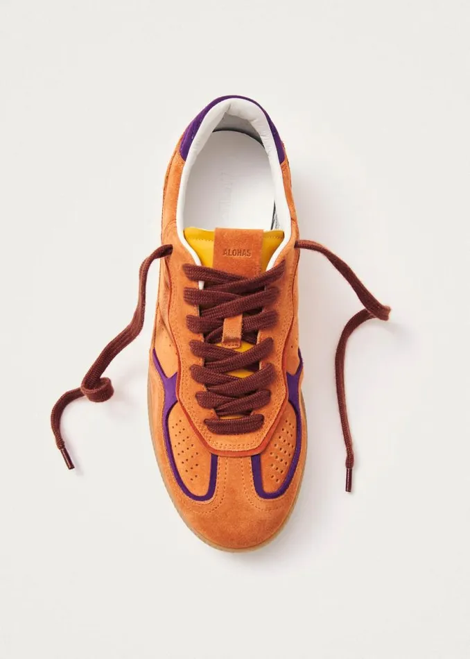 Tb490 Rife Orange Leather Sneakers WomenMen ALOHAS Sneakers