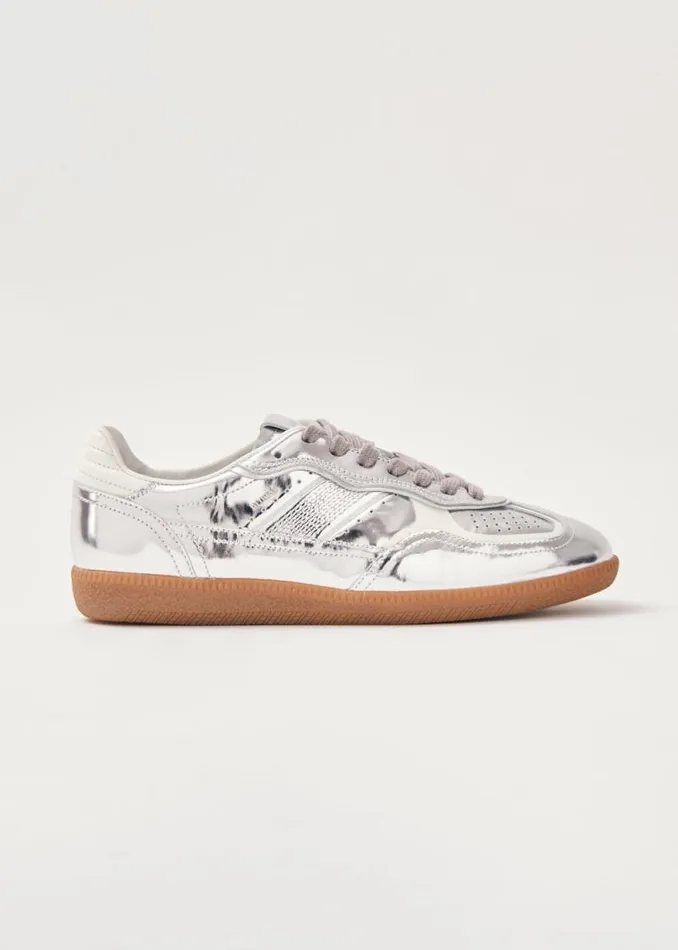 Tb490 Rife Shimmer Silver Cream Leather Sneakers WomenMen ALOHAS Sneakers