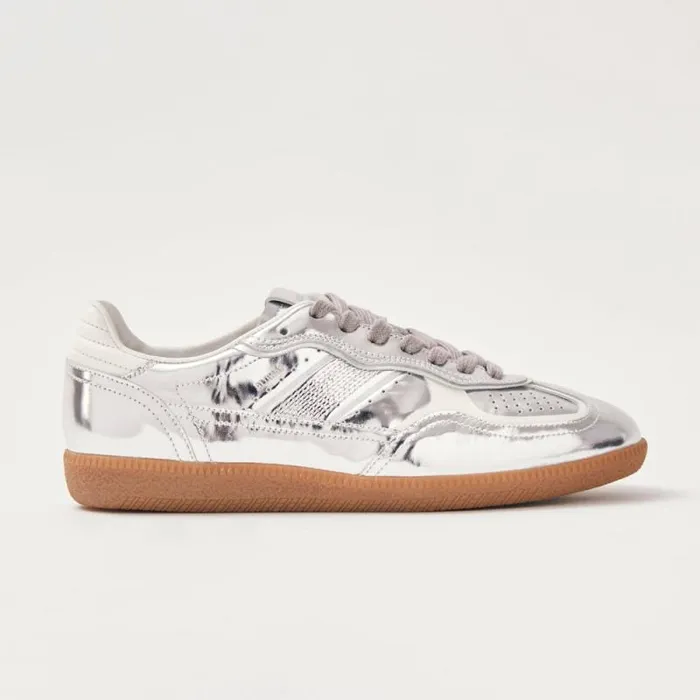Tb490 Rife Shimmer Silver Cream Leather Sneakers WomenMen ALOHAS Sneakers