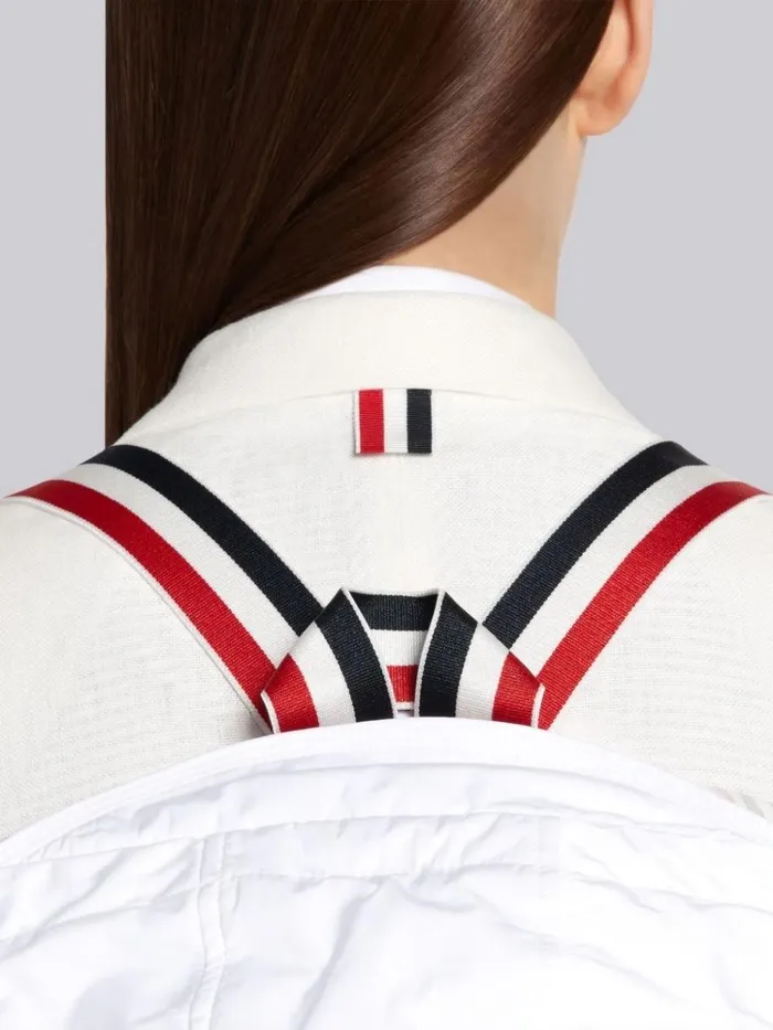 Tech Down Filled Poly Twill Hooded Shirtdress White Women Thom Browne Outerwear