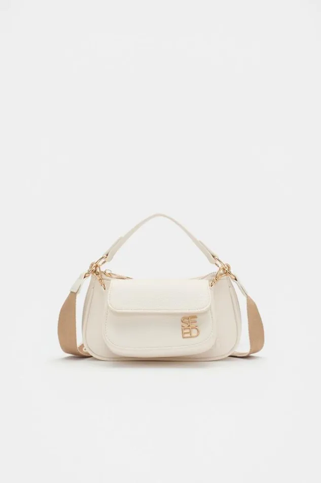 Teen Bags Seed Heritage Twin Cross Body Bag Light Cream