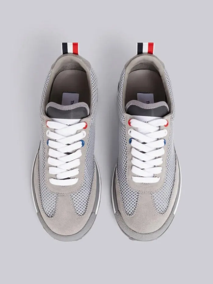 Tessuto Mesh Suede Back Unlined Tech Runner Dark Grey Women Thom Browne Sneakers Tessuto Mesh Suede Back Unlined Tech Runner Dark Grey Women Thom Browne Sneakers