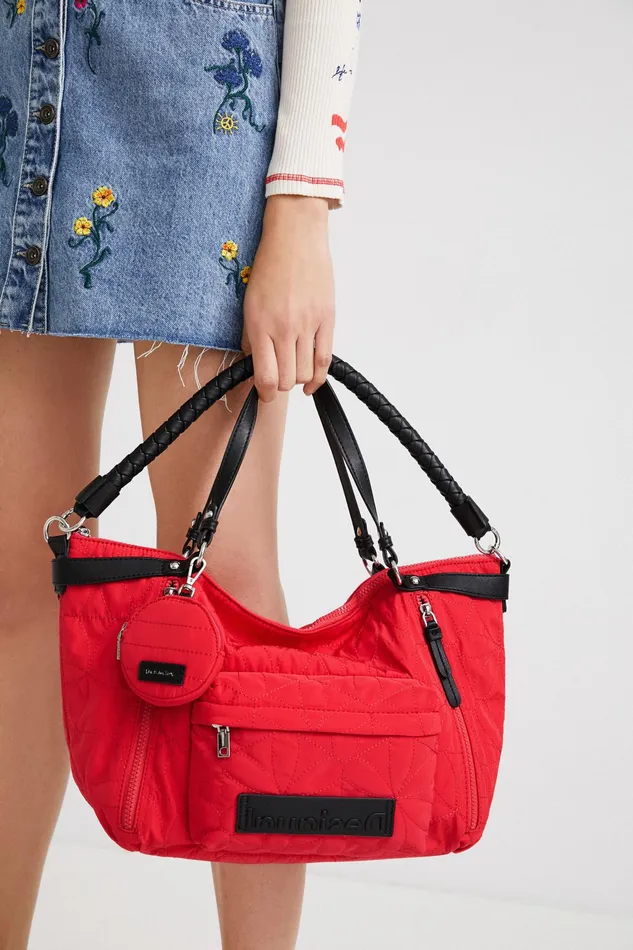 Textured Recycled Bag Women Desigual Crossbody Bags