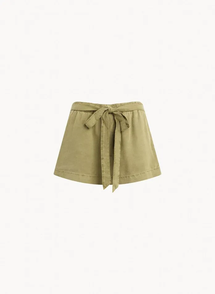 Tie Short 8211 French Olive Women Bella Dahl Shorts
