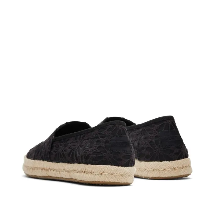 Toms Alpargatas Alpargata Rope 20 Espadrille Floral Lace Black 8211 Women Toms Alpargatas Alpargata Rope 20 Espadrille Floral Lace Black 8211 Women